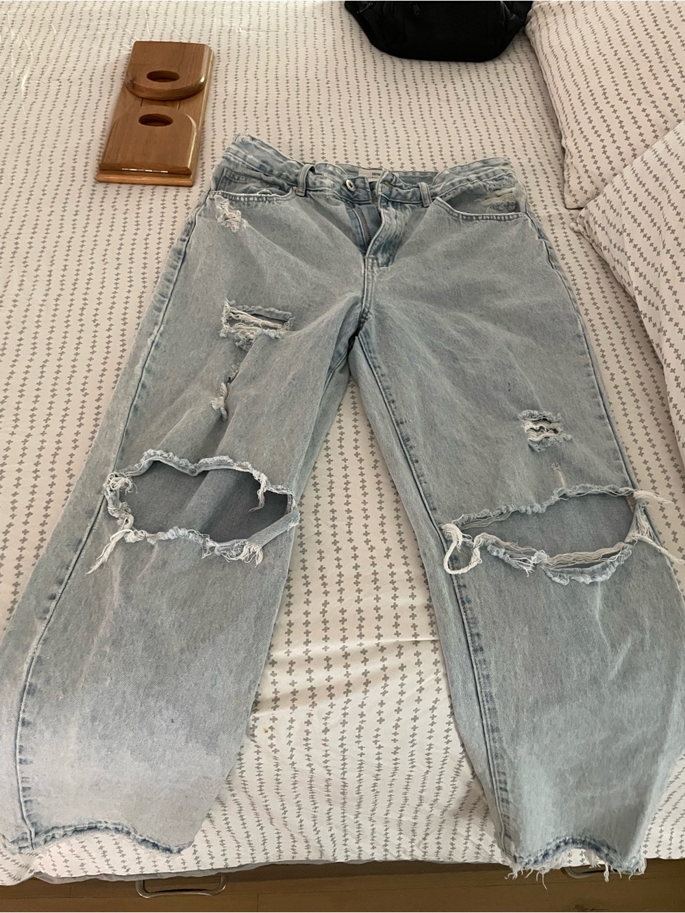 Cotton On Light Blue Straight Leg Jeans